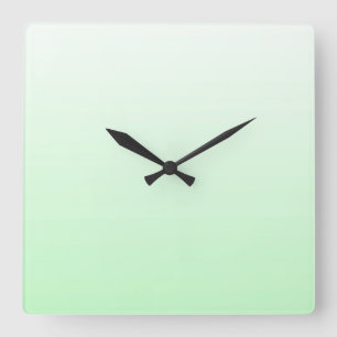 Reloj Cuadrado Jade verde claro de la pendiente claro poner verde
