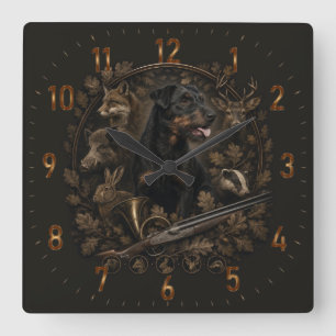Reloj Cuadrado Jagdterrier- Perro de caza