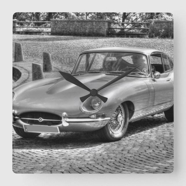 Reloj Cuadrado Jaguar E-Type (Anverso)