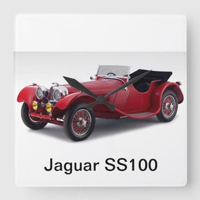 Reloj Cuadrado Jaguar SS100 (Anverso)