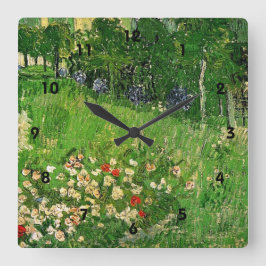 Reloj Cuadrado Jardín de Daubigny. Vincent van Gogh.