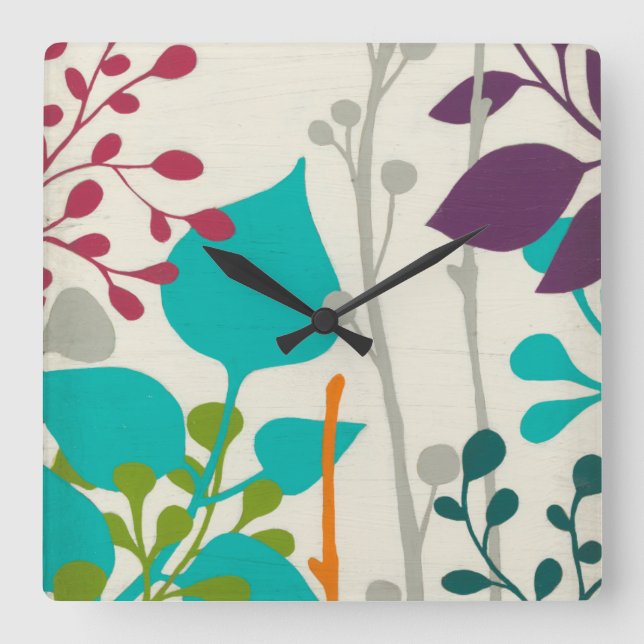 Reloj Cuadrado Jardín III del metro (Anverso)