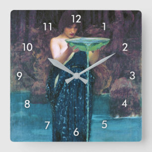 Reloj Cuadrado Jealous Circe, John William Waterhouse