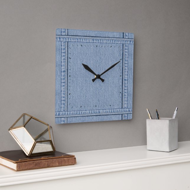 Reloj Cuadrado Jeans Clock (Oficina)
