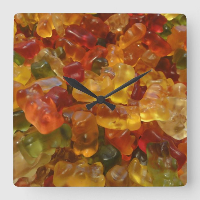 Reloj Cuadrado Jelly Sweets (Anverso)