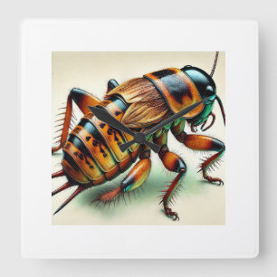Reloj Cuadrado Jerusalem cricket 130924IREF210 - Watercolor