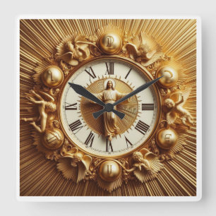 Reloj Cuadrado Jesucristo