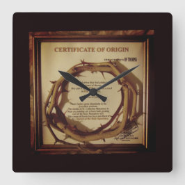 RELOJ CUADRADO JESÚS CROWN OF THORNS