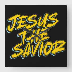 RELOJ CUADRADO JESÚS EL SALVADOR
