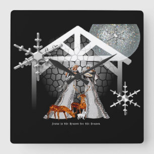 Reloj Cuadrado Jesús es la razón