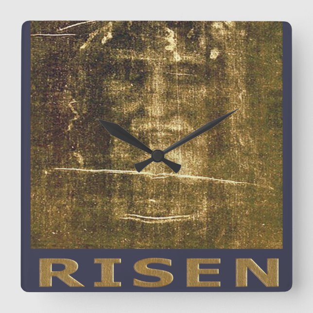 Reloj Cuadrado Jesús es Rey de Reyes (Anverso)