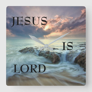 Reloj Cuadrado Jesus Is Lord (Acrylic Wall Clock)