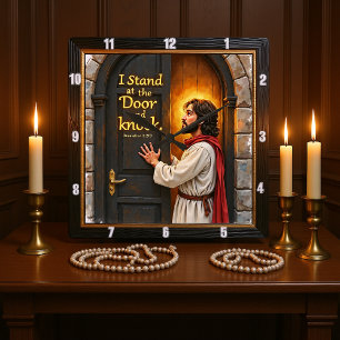 Reloj Cuadrado Jesús Llama: Abre Tu Corazón