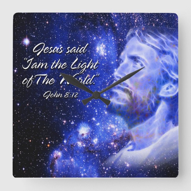 Reloj Cuadrado Jesus said I am.. WallClock (Anverso)
