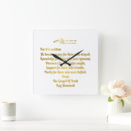 Reloj Cuadrado Jesús se convirtió