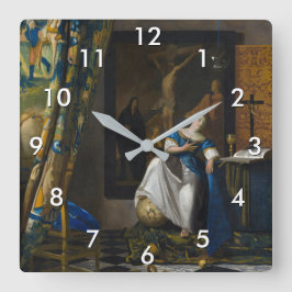 Reloj Cuadrado Johannes Vermeer - Alegoría de la fe