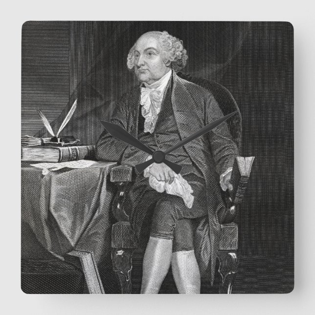 Reloj Cuadrado John Adams (Anverso)