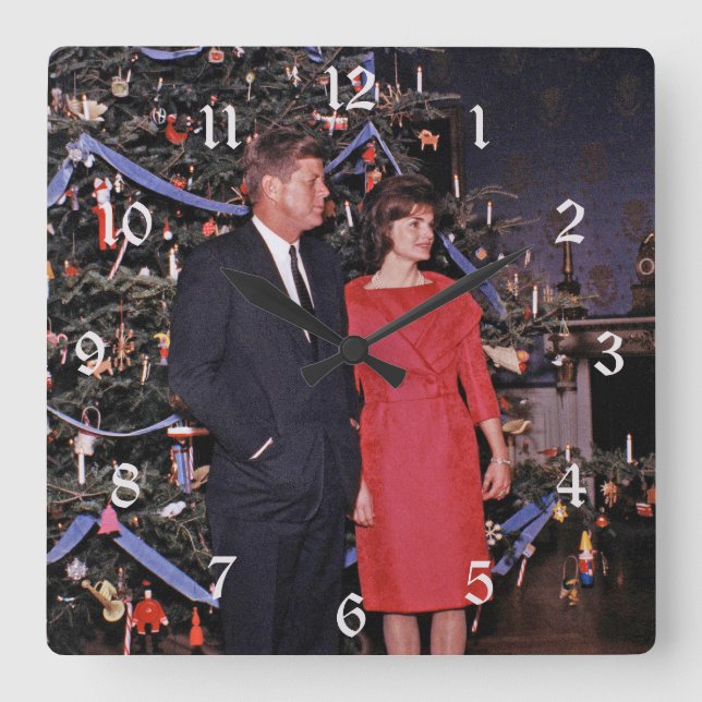 Reloj Cuadrado John Kennedy y Jacqueline (Anverso)
