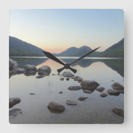 Reloj Cuadrado Jordan Pond Maine Wall Clock