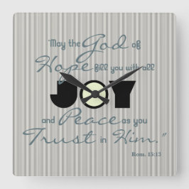 Reloj Cuadrado Joy cristiana