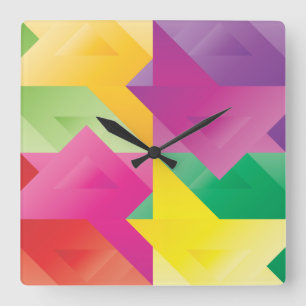 RELOJ CUADRADO JUEGOS TRIANGLE