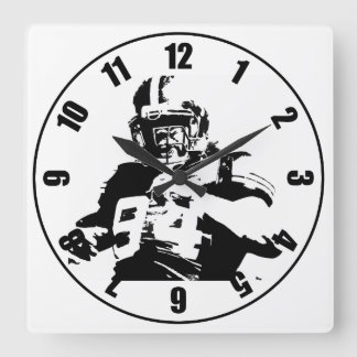 Reloj Cuadrado Jugador de fútbol