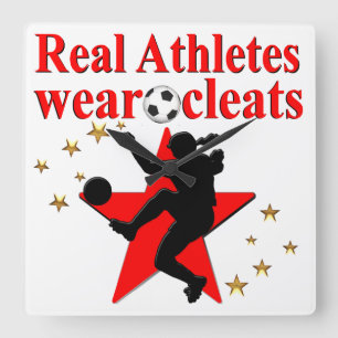 RELOJ CUADRADO JUGADOR DE FÚTBOL DEL CAMPEÓN MUNDIAL