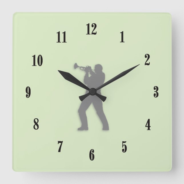 Reloj Cuadrado Jugador de Trump (Anverso)