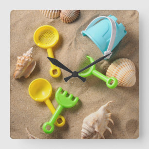 Reloj Cuadrado Juguetes de la playa