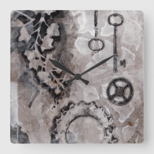 Reloj Cuadrado Juxtaposición II