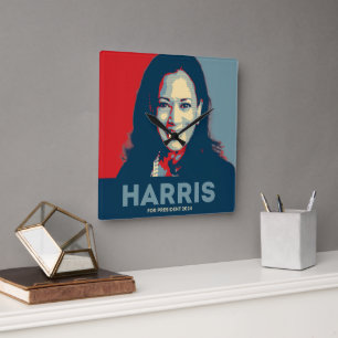 Reloj Cuadrado Kamala Harris Por El Presidente 2024
