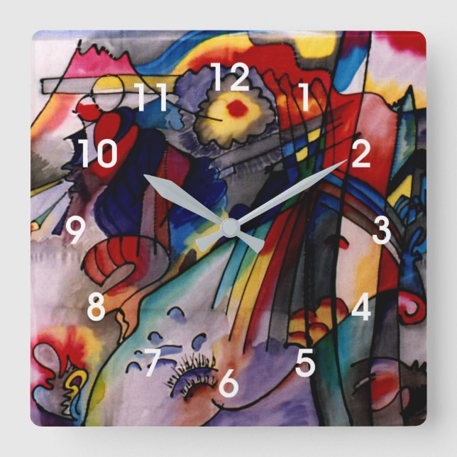 Reloj Cuadrado Kandinsky - 293 (Anverso)