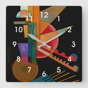 Reloj Cuadrado Kandinsky - Interpretación abstracta