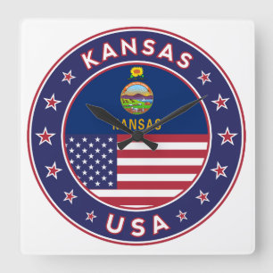 Reloj Cuadrado Kansas