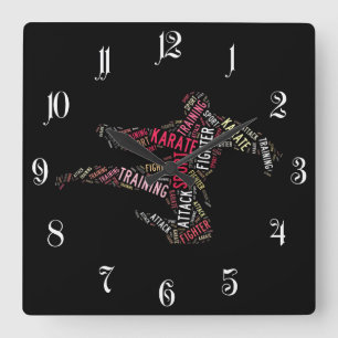 Reloj Cuadrado Karate