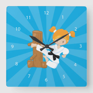 Reloj Cuadrado Karate Kids