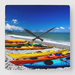 Reloj Cuadrado Kayak de verano