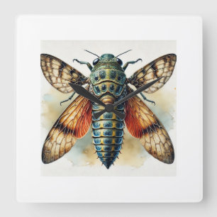 Reloj Cuadrado Kermes Insect 100924IREF209 - Watercolor