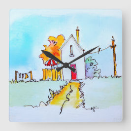 Reloj Cuadrado Keychain