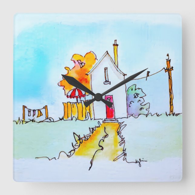 Reloj Cuadrado Keychain (Anverso)