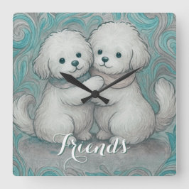 Reloj Cuadrado Kindred Paws 