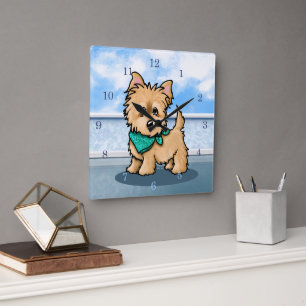 Reloj Cuadrado KiniArt Cute Cairn Square Wall Clock