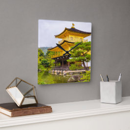 Reloj Cuadrado Kinkaku-ji, pabellón dorado, Kioto