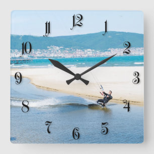 Reloj Cuadrado Kitesurfer