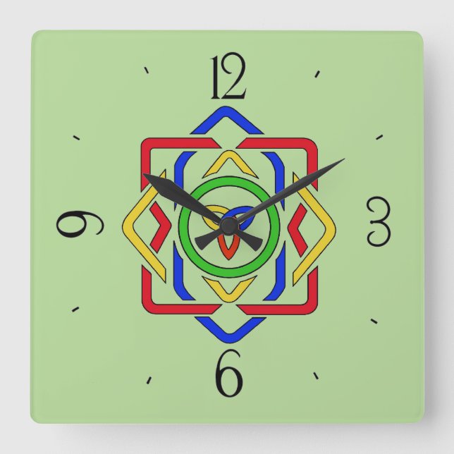 Reloj Cuadrado Knot Celtic Trinity (Anverso)