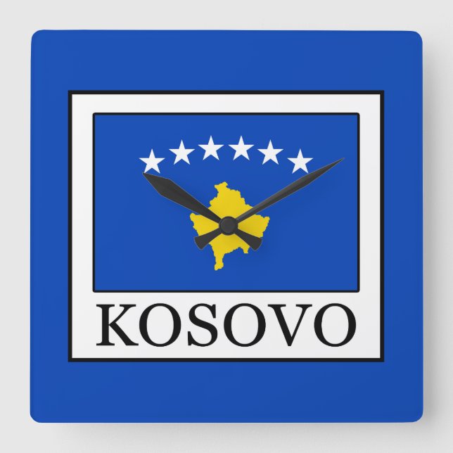 Reloj Cuadrado Kosovo (Anverso)