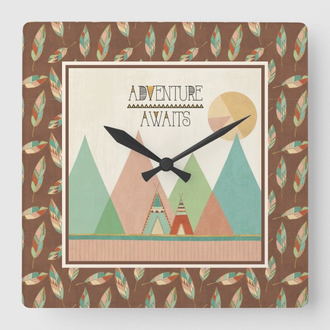 Reloj Cuadrado La aventura de Geo III el | del sudoeste aguarda (Anverso)