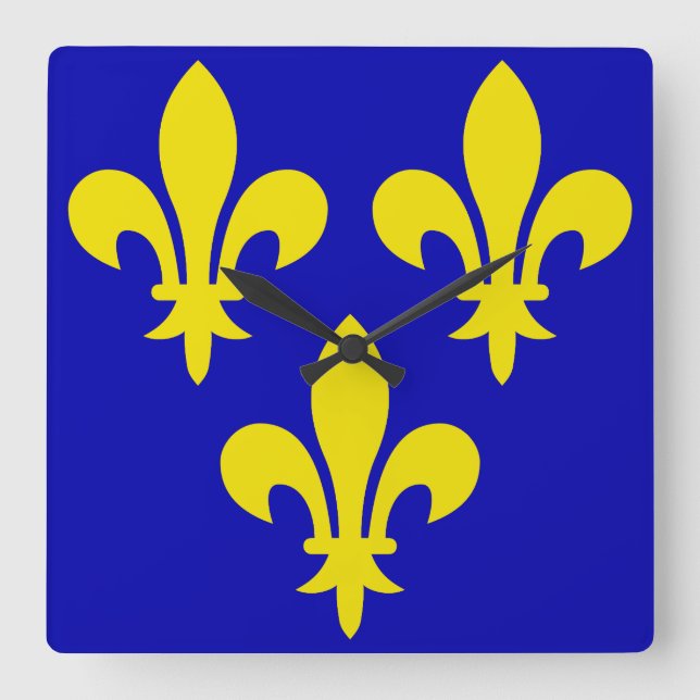 Reloj Cuadrado La bandera medieval de Francia (Anverso)