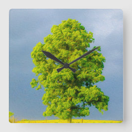 Reloj Cuadrado La belleza en la tormenta