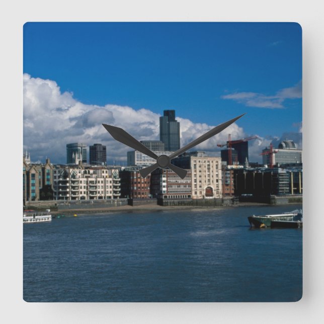 Reloj Cuadrado La ciudad de Londres y la Torre 42 (Anverso)